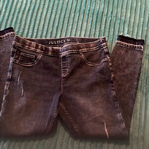 Justice Women's Dark Wash Jeans